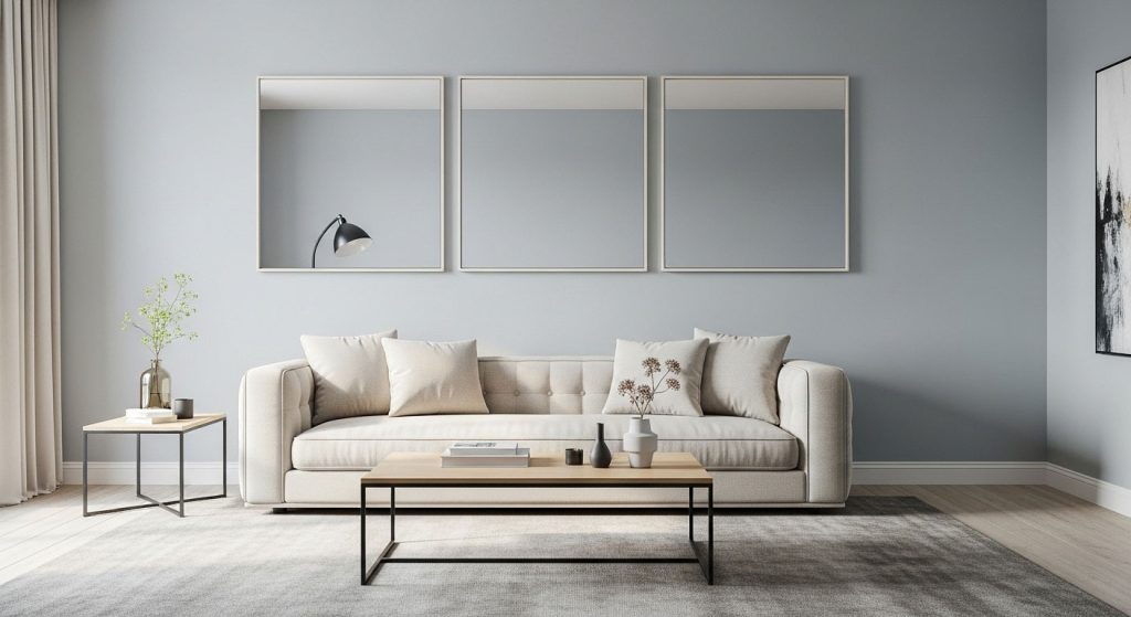 Create a Feature Wall with 3 Mirrors on Wall