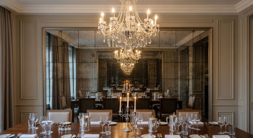 Full Wall Mirror for Dining Room Grandeur