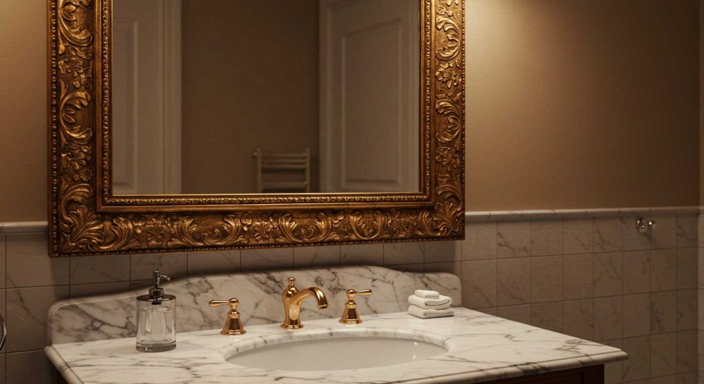 Antique Style Bathroom Mirror