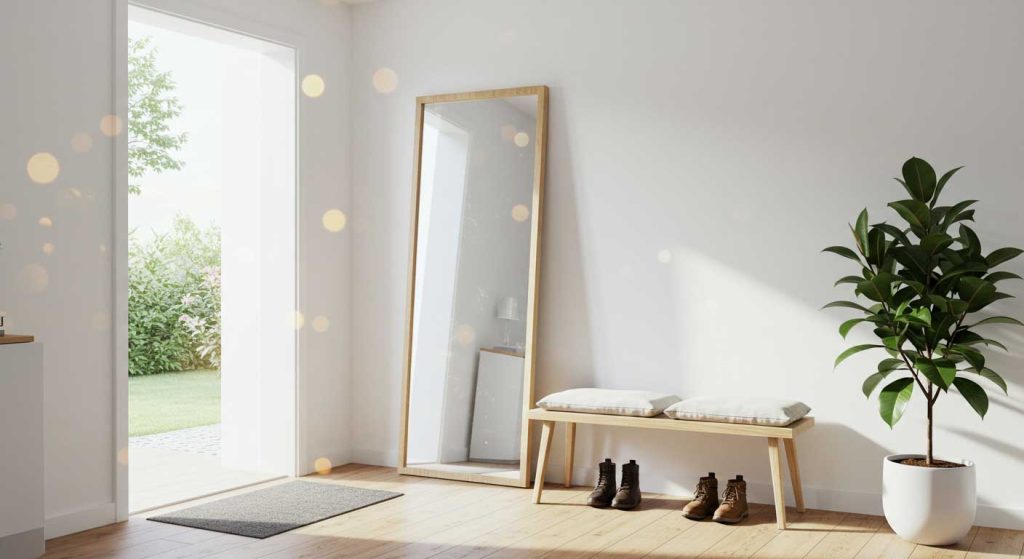 Make a Statement with a Large Entryway Mirror