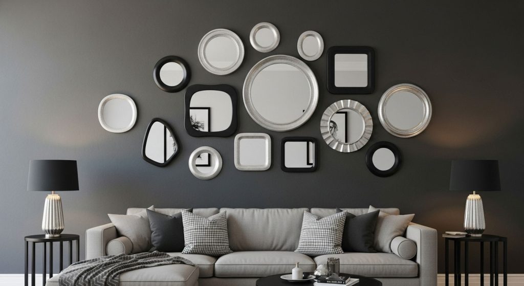 Asymmetrical Contemporary Mirror Design