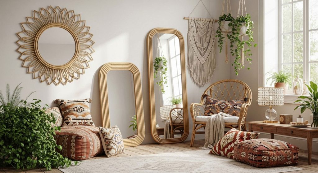 Bohemian Mirror Wall Hanging Ideas