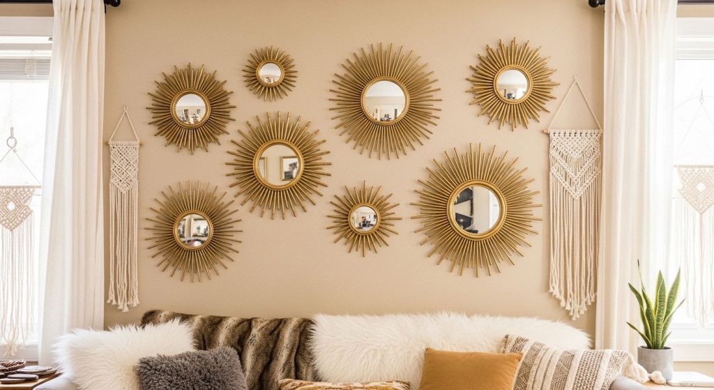 Sunburst Mirror Collage