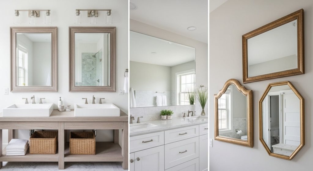 Styling Ideas for Double Vanity Mirror Bathrooms