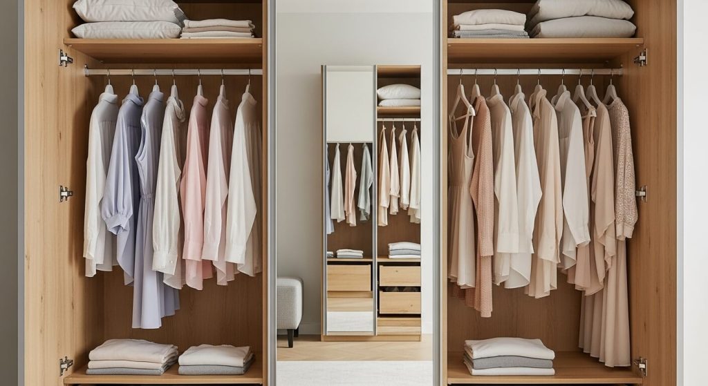 Inside a Wardrobe: Full Length Mirror Inside Wardrobe