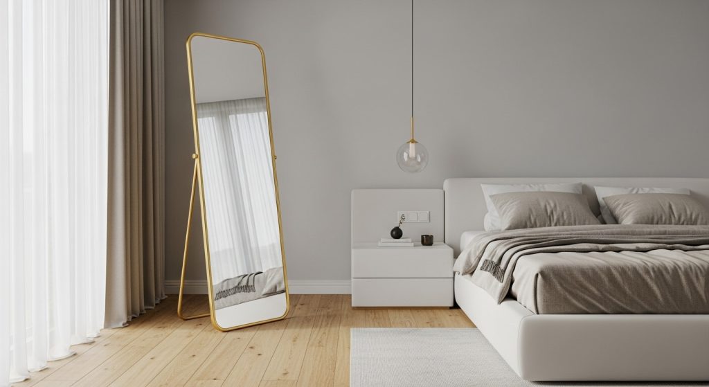 Gold Mirrors with Stand