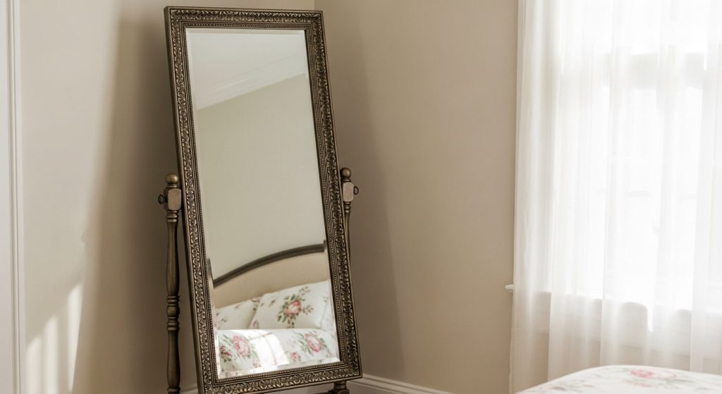 Vintage Full Length Mirror on Stand