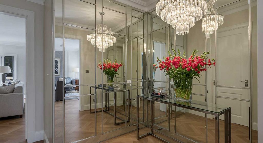 Create a Mirrored Entryway for a Luxurious Feel