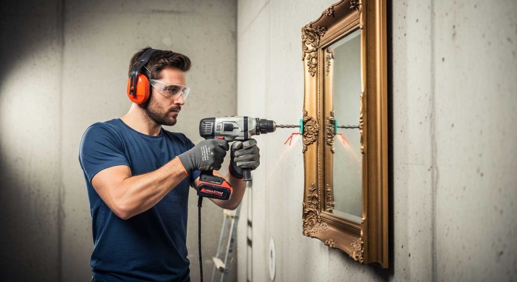 Bonus: Hanging Heavy Mirrors on Plaster or Concrete Walls
