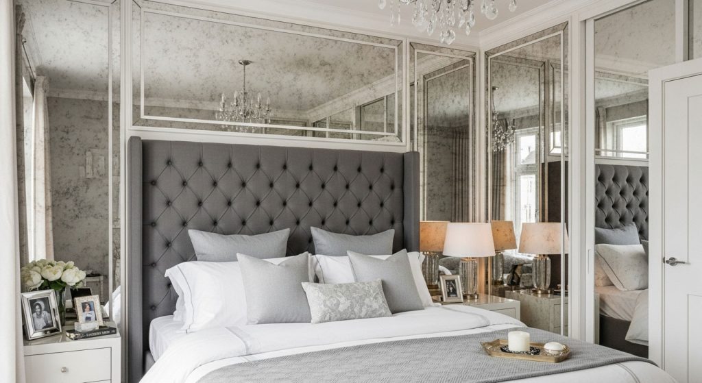 Bedroom Mirror Panels for Depth