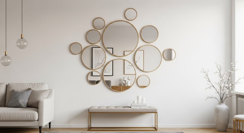 Multiples for Impact: Circle Mirrors Wall Decor