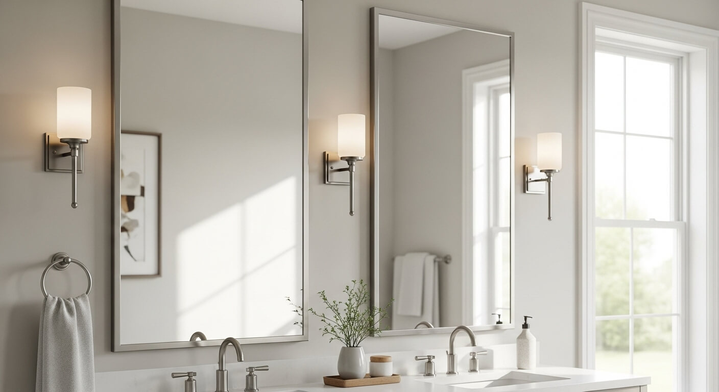 Best Vanity Mirrors for Double Sink Bathrooms: Styling Ideas, Sizes & Product Options