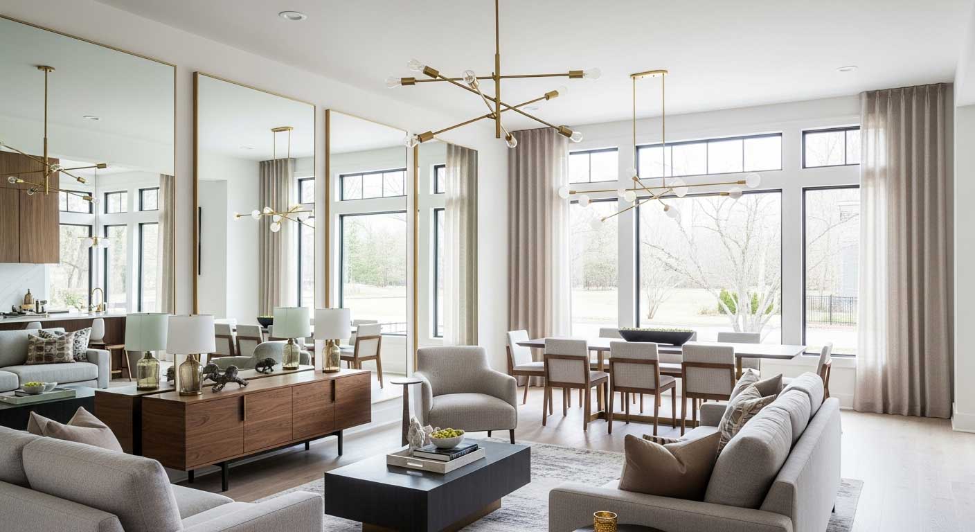 Wall Mirrors and Statement Lighting: A Match Made in Design Heaven