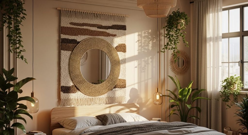 Beaded Frame Mirror