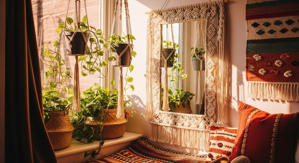 Macramé Mirror Frame