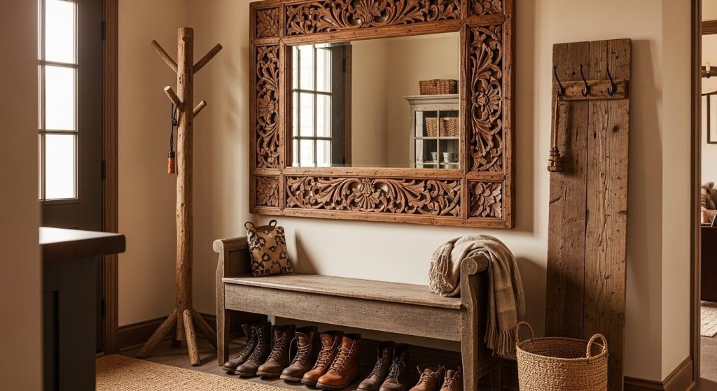Rustic Wood Mirror Frames: Charm in Simplicity