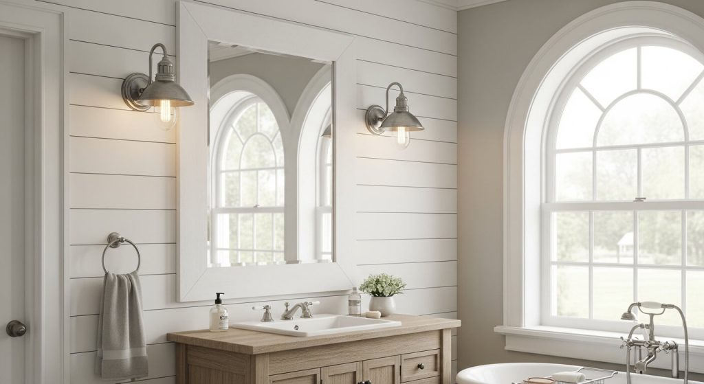 Farmhouse Shiplap Mirror Frame