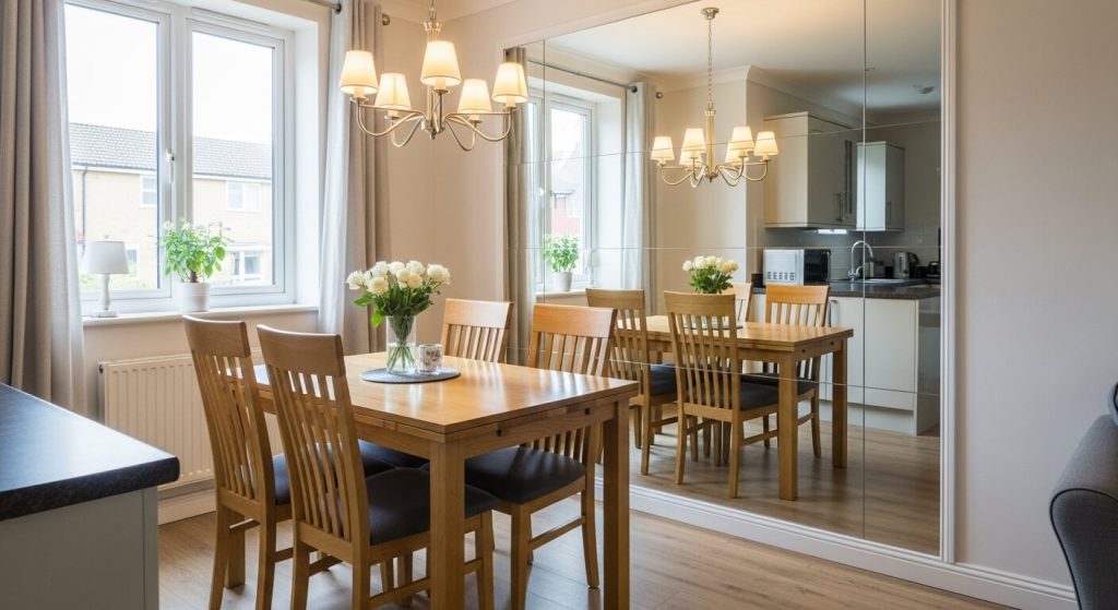 Creates the Illusion of a Bigger Room