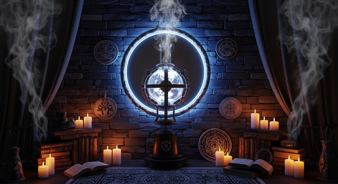 alchemy speculum wall mirror
