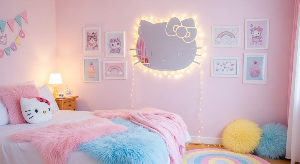 Creative Ways to Style a Hello Kitty Wall Mirror