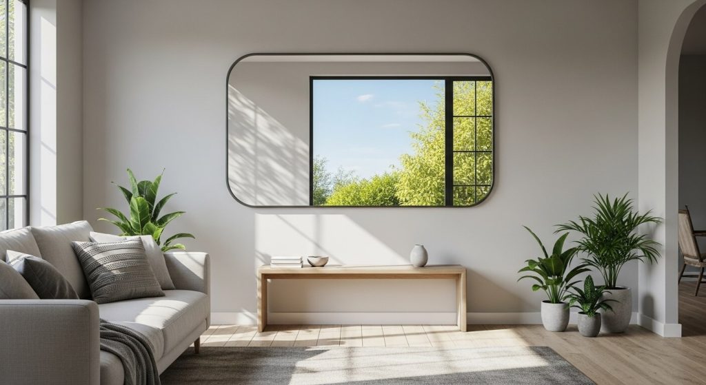 How to Style the Sabine Metal Rounded Rectangle Wall Mirror in Your Home