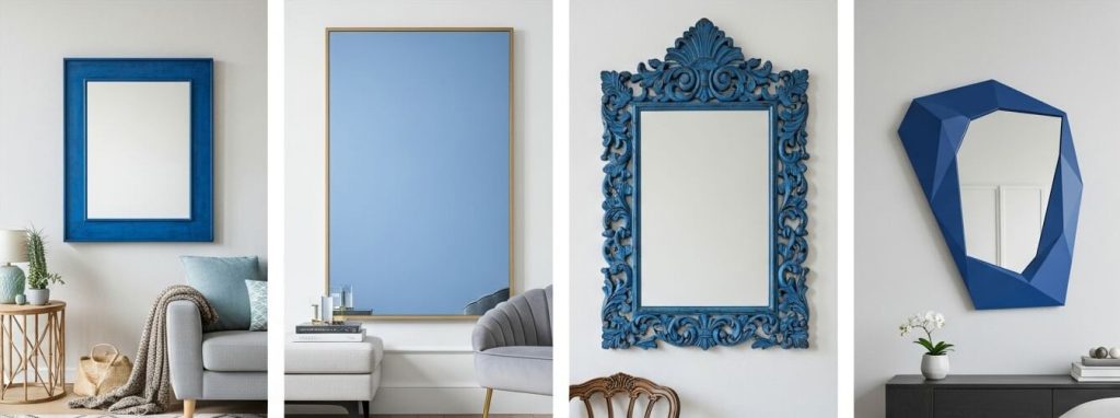 Types of Blue Wall Mirrors