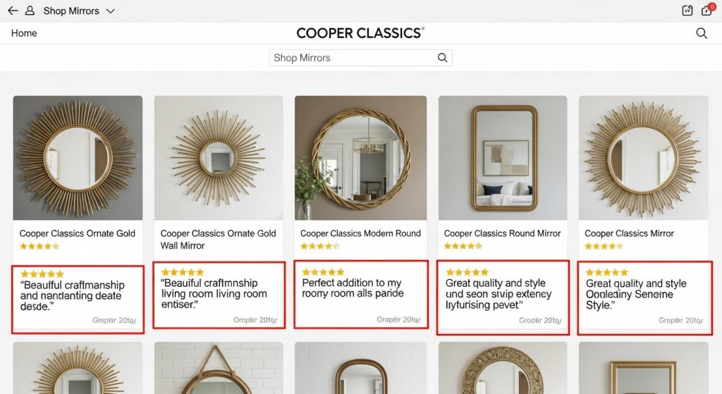Where to Buy Cooper Classics Wall Mirrors