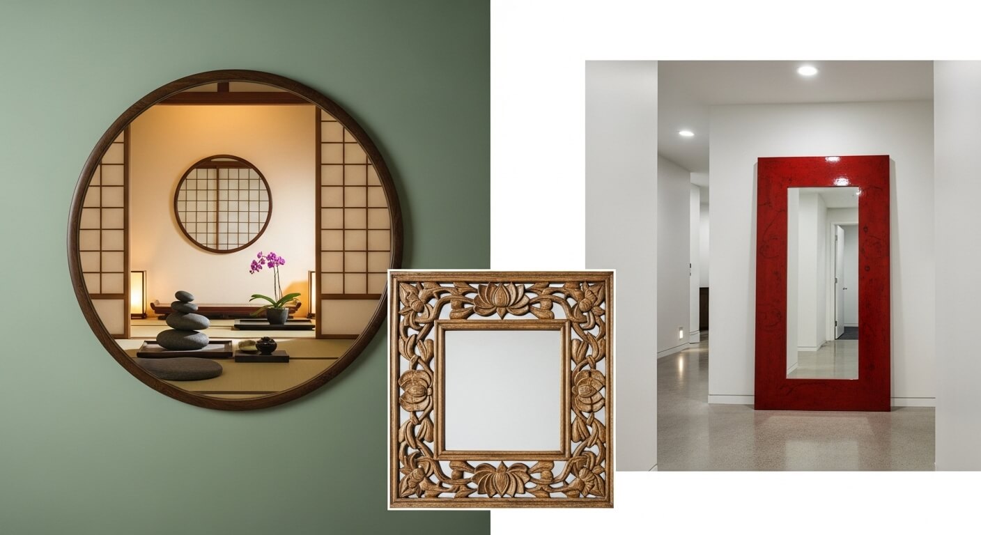 asian inspired wall mirrors