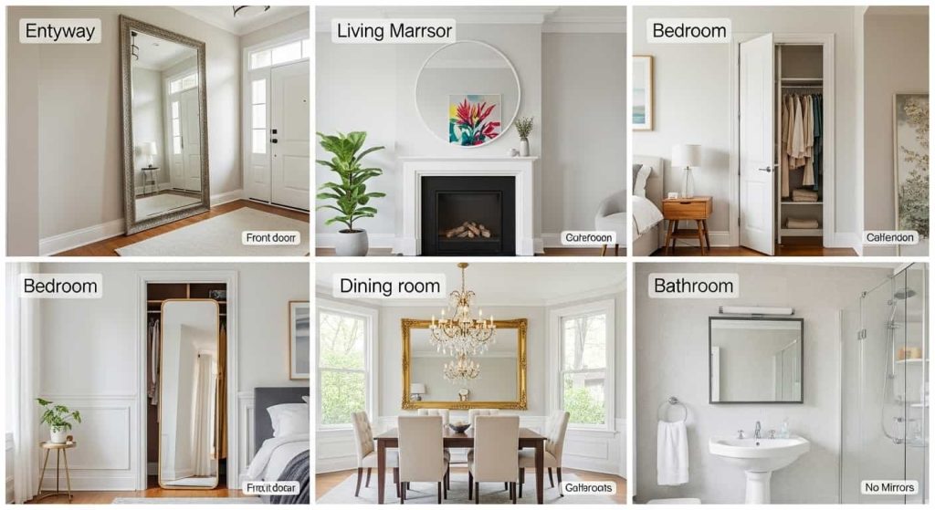 Room-by-Room Mirror Placement Guide