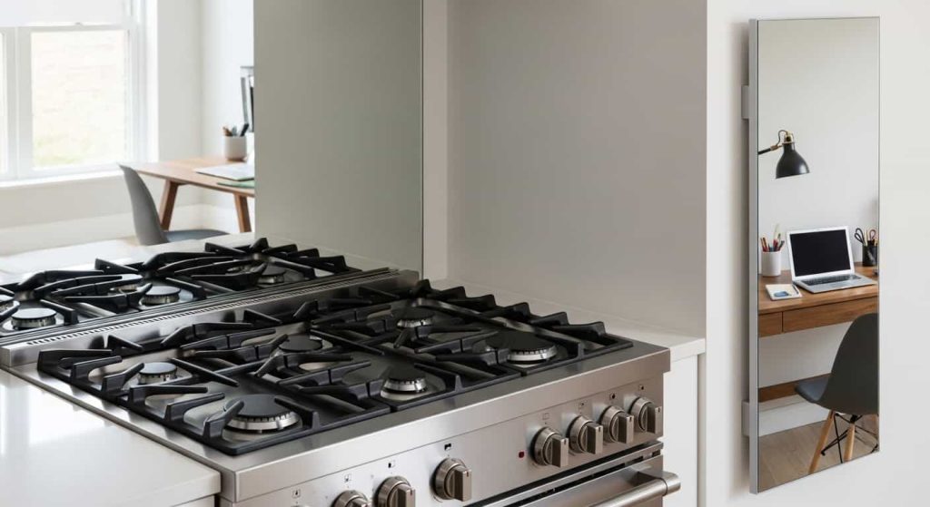Attracting Abundance with Mirrors (Stove & Office)