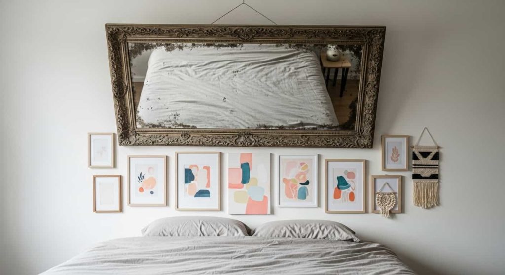 Placing a Heavy Mirror Above a Bed, Sofa, or Desk