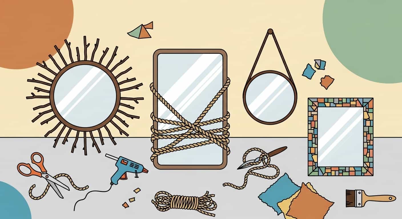 DIY Mirror Frames: Creative Ideas