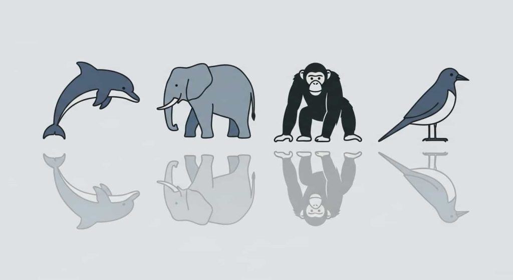 Animals that pass the mirror test