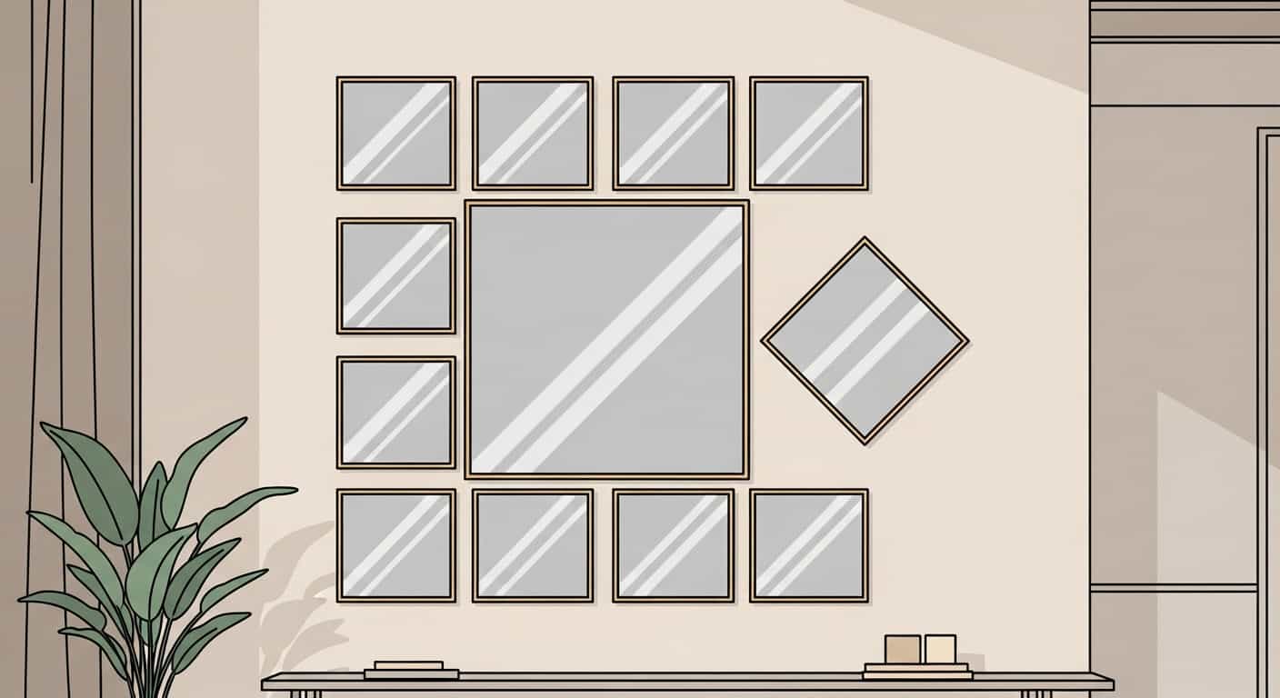 Square Mirrors: Balance & Modernity in Interiors