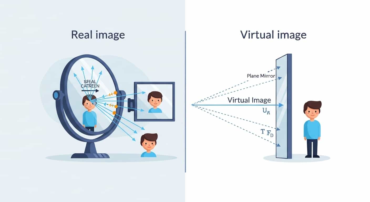 Real vs Virtual Images in Mirrors