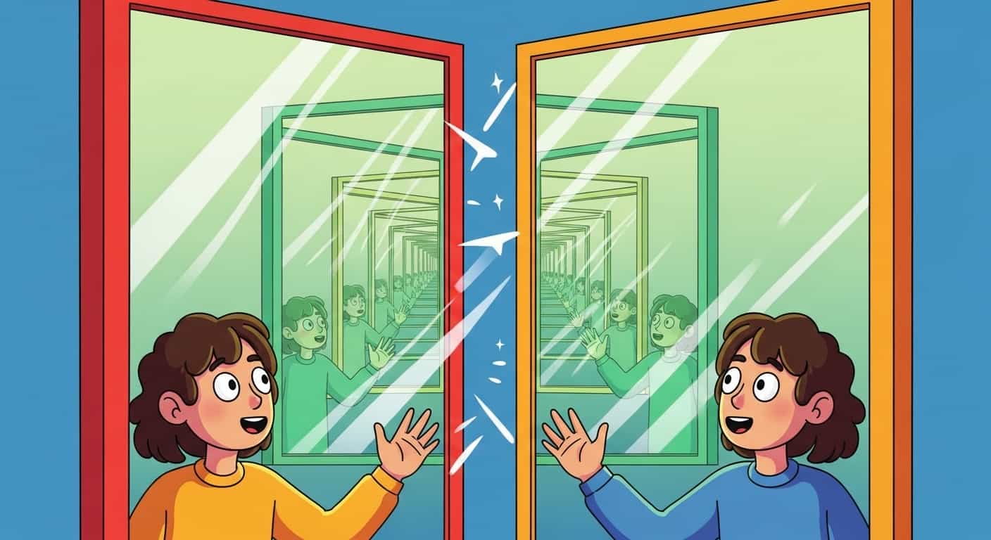 Why Mirrors Make Infinite Reflections
