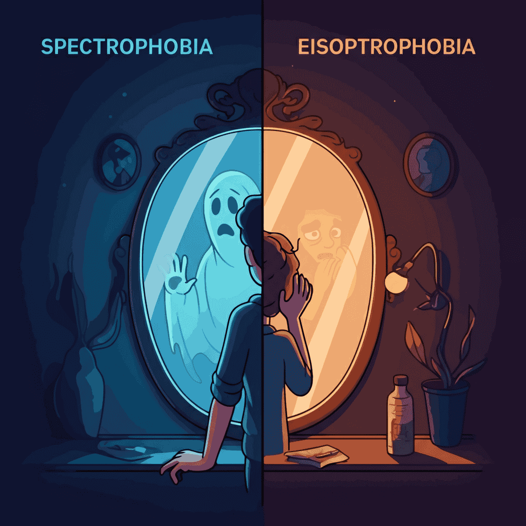 Key Differences Between Eisoptrophobia and Spectrophobia