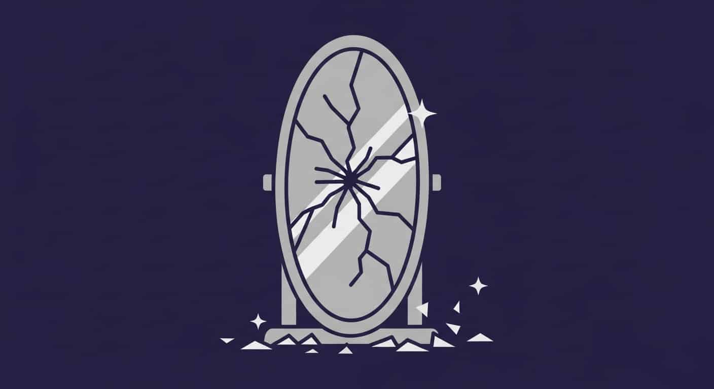 what is it called when someone believes in mirrors breaking