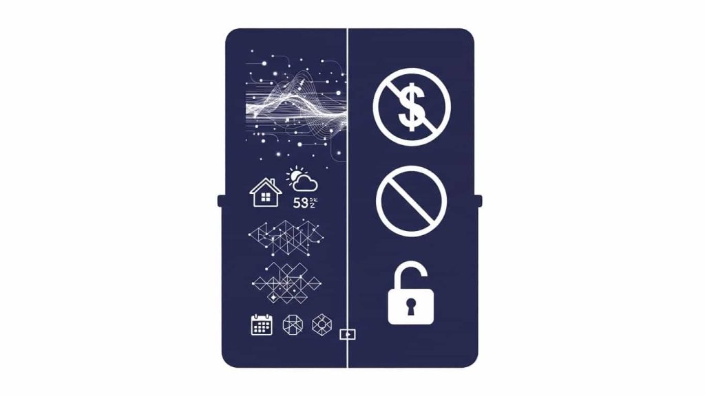 Silhouette smart mirror showing tech potential and concerns.